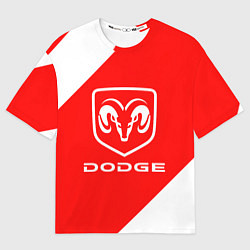 Женская футболка оверсайз Dodge sport