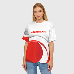 Футболка оверсайз женская Хонда HONDA, цвет: 3D-принт — фото 2
