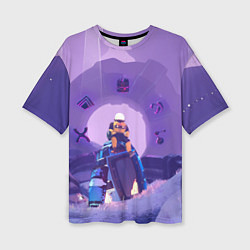 Женская футболка оверсайз Командо на корабле