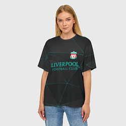 Футболка оверсайз женская LIVERPOOL ЛИВЕРПУЛЬ, цвет: 3D-принт — фото 2