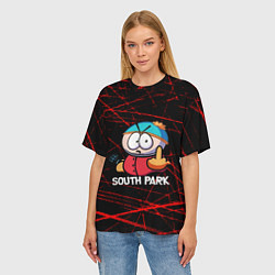 Футболка оверсайз женская Мультфильм Южный парк Эрик South Park, цвет: 3D-принт — фото 2