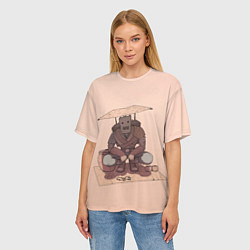 Футболка оверсайз женская Торговец Kenshi, цвет: 3D-принт — фото 2