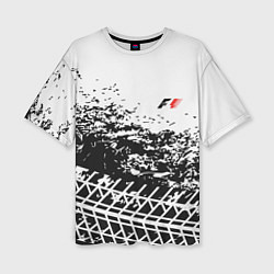 Футболка оверсайз женская F1 Формула 1 Mini Logo, цвет: 3D-принт