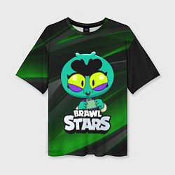 Футболка оверсайз женская Brawl Stars green Eve, цвет: 3D-принт