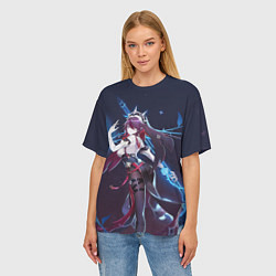 Футболка оверсайз женская Rosaria Genshin Impact, цвет: 3D-принт — фото 2