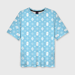 Футболка оверсайз женская Узор Sky Blue Dope Camo Dope Street Market, цвет: 3D-принт