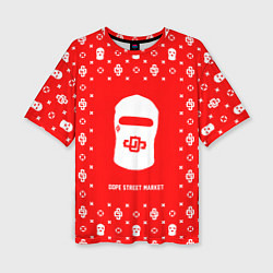 Женская футболка оверсайз Узор Red Dope Ski Mask Dope Street Market