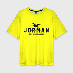 Футболка оверсайз женская Узор Yellow Jorman Air Dope Street Market, цвет: 3D-принт