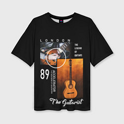 Женская футболка оверсайз Гитара гитариста