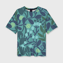 Женская футболка оверсайз Запутанные растения