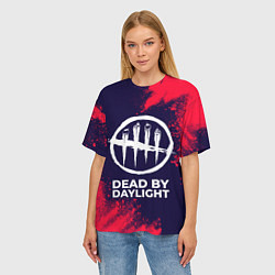 Футболка оверсайз женская DEAD BY DAYLIGHT Арт, цвет: 3D-принт — фото 2