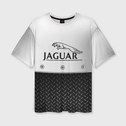 Женская футболка оверсайз Jaguar Ягуар Сталь