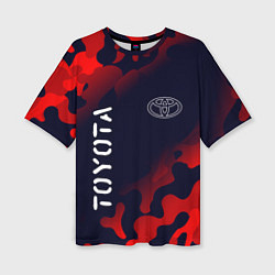 Футболка оверсайз женская TOYOTA Toyota - Милитари, цвет: 3D-принт