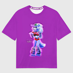 Футболка оверсайз женская Five Nights at Freddys: Security Breach Волчица Ро, цвет: 3D-принт