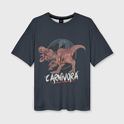 Футболка оверсайз женская Carnivora Хищник, цвет: 3D-принт