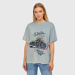 Футболка оверсайз женская Moto Dream, цвет: 3D-принт — фото 2