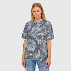 Футболка оверсайз женская Камуфляж Паук Горы, цвет: 3D-принт — фото 2