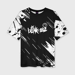 Женская футболка оверсайз Blink-182 блинк-182
