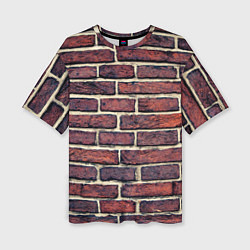 Женская футболка оверсайз Brick Wall