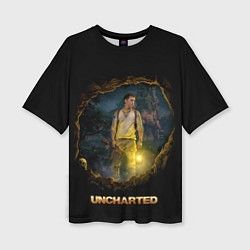 Женская футболка оверсайз Uncharted Анчартед Фильм