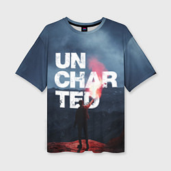 Женская футболка оверсайз Uncharted Анчартед На картах не значится