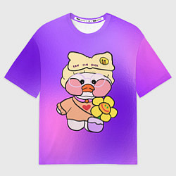 Футболка оверсайз женская ИГРУШКА УТЯ ЛАЛАФАНФАН УТОЧКА, цвет: 3D-принт