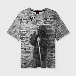 Женская футболка оверсайз Варг Викернес с пикой