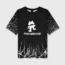 Женская футболка оверсайз Monstercat