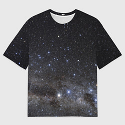 Женская футболка оверсайз Космический космос