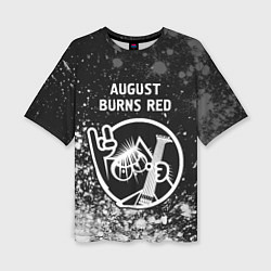 Женская футболка оверсайз August Burns Red - КОТ - Краска