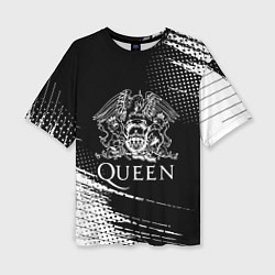 Футболка оверсайз женская Queen герб квин, цвет: 3D-принт