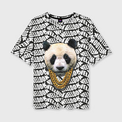 Футболка оверсайз женская Panda Look, цвет: 3D-принт