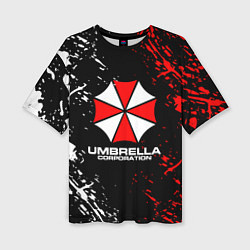 Женская футболка оверсайз Umbrella Corporation Resident Evil