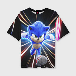 Женская футболка оверсайз Speed Sonic
