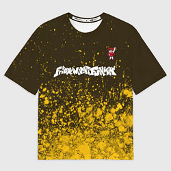 Женская футболка оверсайз ФНФ - ДЕВУШКА Краска