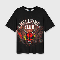 Футболка оверсайз женская Hellfire club, цвет: 3D-принт