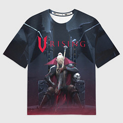 Футболка оверсайз женская Вампир на троне V Rising, цвет: 3D-принт