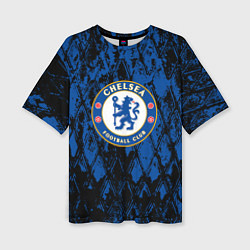 Женская футболка оверсайз CHELSEA F ЧЕЛСИ LOGO