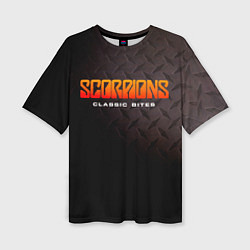 Футболка оверсайз женская Classic Bites - Scorpions, цвет: 3D-принт