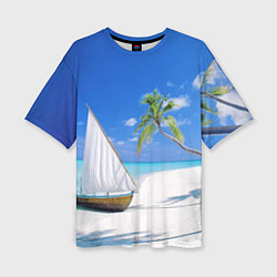 Женская футболка оверсайз Island of hawaii