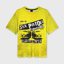 Женская футболка оверсайз Sex Pistols experience LIVE