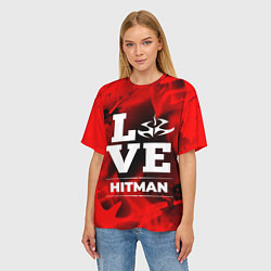 Футболка оверсайз женская Hitman Love Классика, цвет: 3D-принт — фото 2