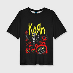 Женская футболка оверсайз KoЯn - Korn