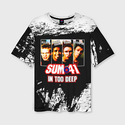 Футболка оверсайз женская In Too Deep - Sum 41, цвет: 3D-принт