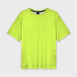 Женская футболка оверсайз Зеленый неон из фильма Барби