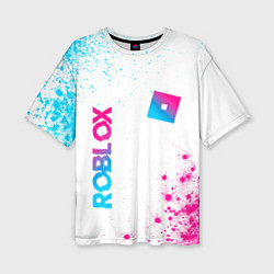 Футболка оверсайз женская Roblox Neon Gradient FS, цвет: 3D-принт