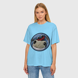 Футболка оверсайз женская Хагги Вагги с лягушкой, цвет: 3D-принт — фото 2