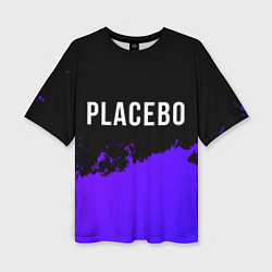 Футболка оверсайз женская Placebo Purple Grunge, цвет: 3D-принт