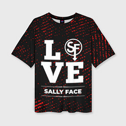 Футболка оверсайз женская Sally Face Love Классика, цвет: 3D-принт