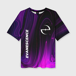 Футболка оверсайз женская Evanescence violet plasma, цвет: 3D-принт